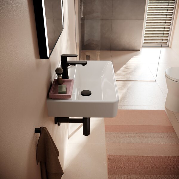 Hansgrohe Xanuia Q lavoar 55x37 cm dreptunghiular clasică alb luciu 60209450