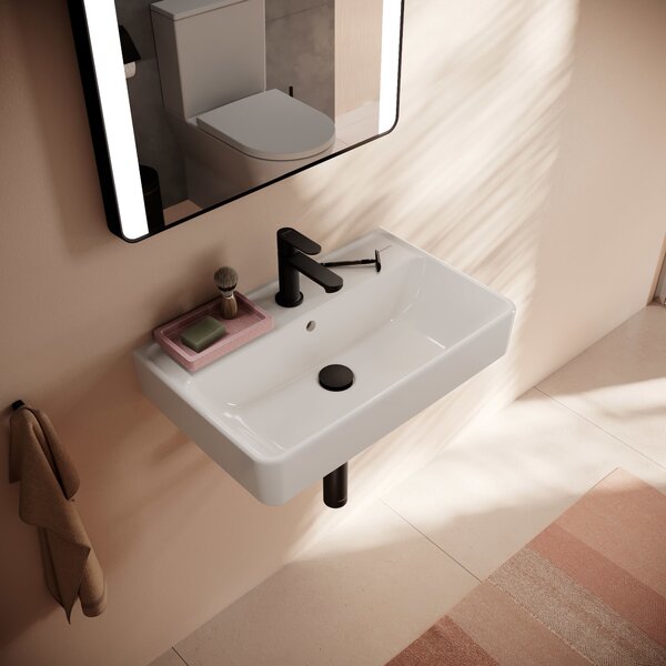 Hansgrohe Xanuia Q lavoar 60x37 cm dreptunghiular clasică alb luciu 60213450