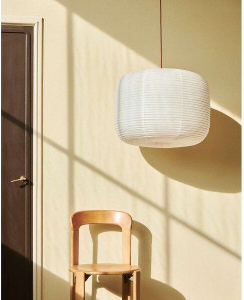HAY Abajur Paper Shade Donut, Ø 60 cm – fără set de cabluri, Alb, Camera de zi / sufragerie, Hârtie / Carton, Scandinavă