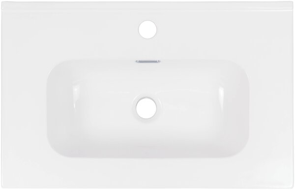 Deante Tubo lavoar 60x38.5 cm dreptunghiular mobilier-încastrat alb luciu CTU_6U6M