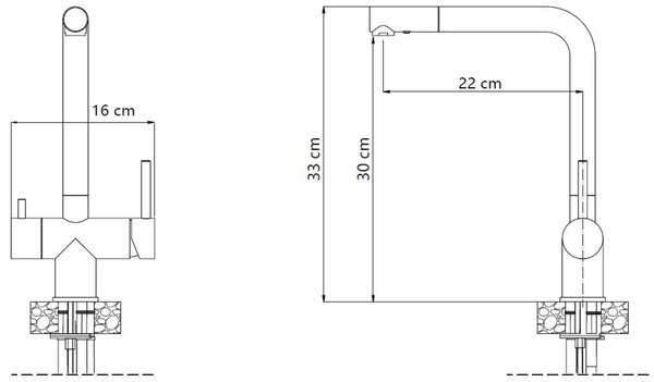 Quadron Ellen baterie pentru filtru apă pe picior oţel inoxidabil 3673512BS