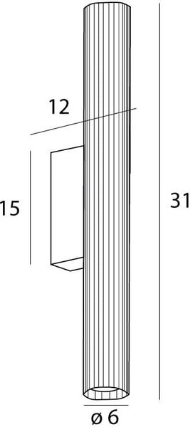 MaxLight Fayette lampă de perete 1x6 W negru W0363
