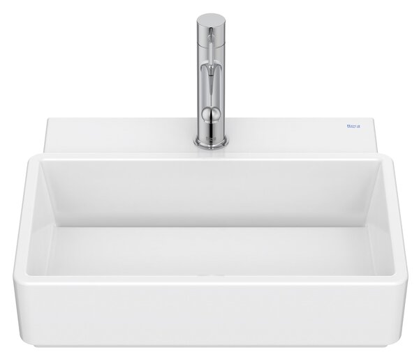 Roca Tura lavoar 45x36 cm dreptunghiular clasică-de blat alb luciu A327690S00