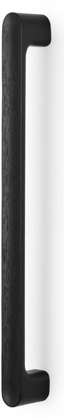 Maner pentru mobila Luv Wood, finisaj frasin negru mat lacuit, L:418,5 mm