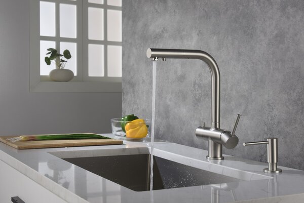 Blue Water Apala baterie bucătărie pe picior oţel inoxidabil 5901730616248