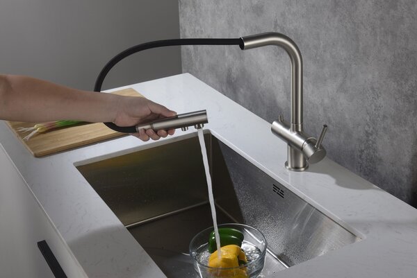 Blue Water Apala baterie bucătărie pe picior oţel inoxidabil 5901730616248