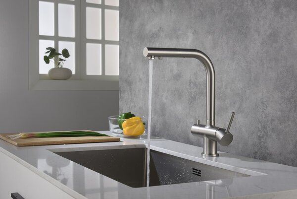 Blue Water Apala baterie bucătărie pe picior oţel inoxidabil 5901730616248