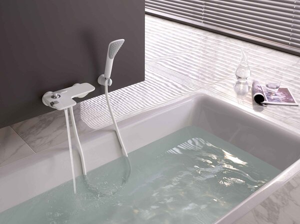 Kludi Balance baterie cadă-duș perete crom-alb 524459175