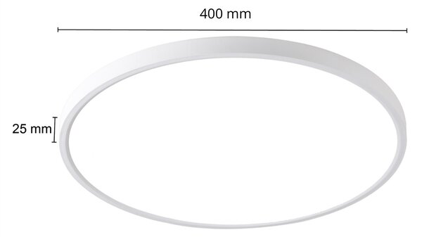 Light Prestige California plafon 1x36 W alb LP-2505/1C-40 WH