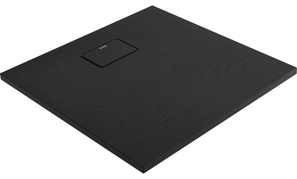 Oltens Bergytan cădiță de duș pătrată 80x80 cm negru 17100300