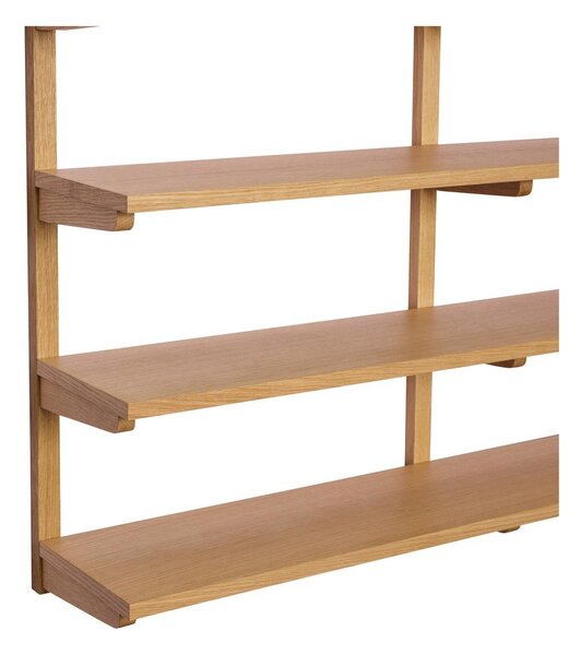Raft în culoare naturală etajat cu aspect de lemn de stejar 120 cm Long – Hübsch