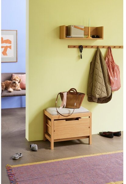 Raft în culoare naturală cu aspect de lemn de stejar 64 cm Gap – Hübsch