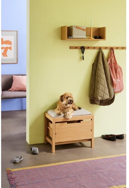 Raft în culoare naturală cu aspect de lemn de stejar 64 cm Gap – Hübsch