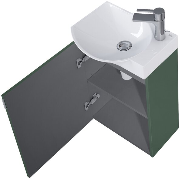 Roca Ravell lavoar cu dulap 45.2 cm verde A852448534