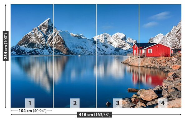 Fototapet Lofoten Norvegia