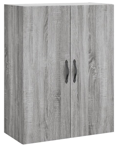 Dulap pe perete, sonoma gri, 69,5x34x90 cm, lemn prelucrat