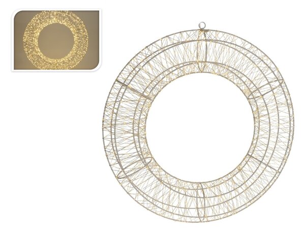 Coronita decorativa cu LED Sparkling Circle 70 cm