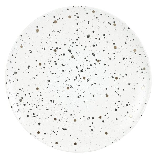 Farfurie intinsa Drops din ceramica, alb, 26 cm