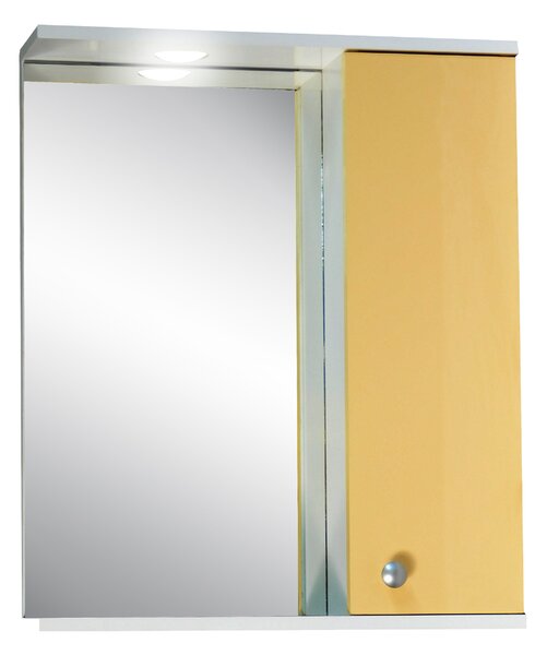 Oglinda cu dulap si decupaj pentru spot Selena 55 cm Crem