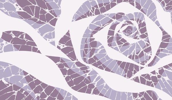 Fototapet Motiv floral visător, în nuanțe de lavandă, Fototapet abstracte, Fototapet populare, t01035v2 - Tapeko.ro
