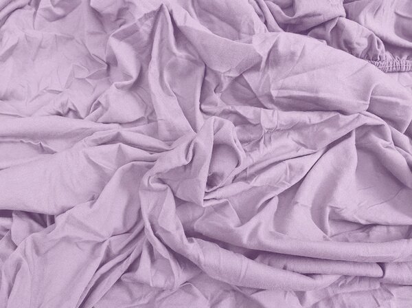Cearsaf Jersey BASIC mov deschis 90 x 200 cm