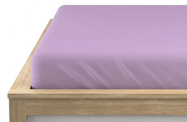Cearsaf Jersey BASIC mov deschis 90 x 200 cm
