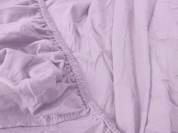 Cearsaf Jersey BASIC mov deschis 90 x 200 cm