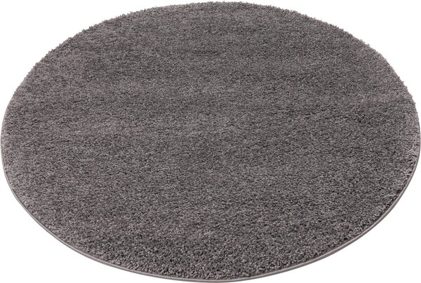 Covor rotund Shaggy 30 argintiu Ø 140 cm