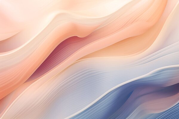 Fototapet Valuri delicate în nuanțe pastelate blânde, Fototapet abstracte, Fototapet populare, w03942 - Tapeko.ro