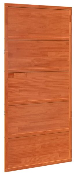 Ușă de hambar, maro ceruit, 100x208 cm, lemn masiv de pin
