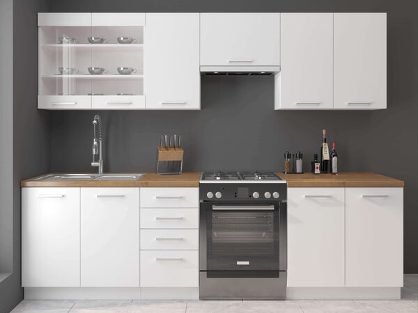 Dulap de bucătărie pentru alimente Edris 60 DK 210 2F (alb). 1032829