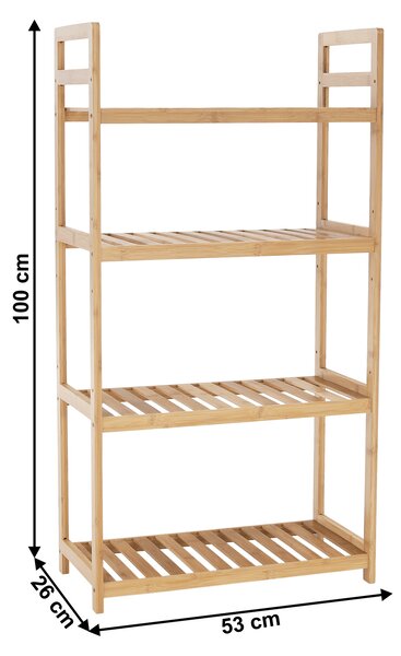 Raft 4-rafturi Andor TYP 2 (bambus natural). 1034292