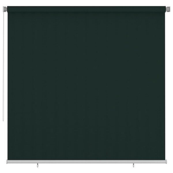 Jaluzea tip rulou de exterior, verde închis, 240x230 cm, HDPE