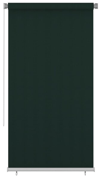 Jaluzea rulou de exterior, verde închis, 120x230 cm, HDPE