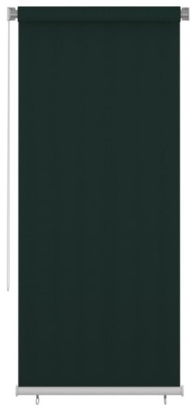 Jaluzea tip rulou de exterior, verde închis, 100x230 cm, HDPE