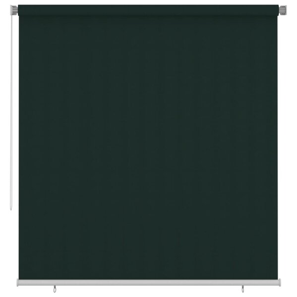 Jaluzea rulou de exterior, verde închis, 220x230 cm, HDPE