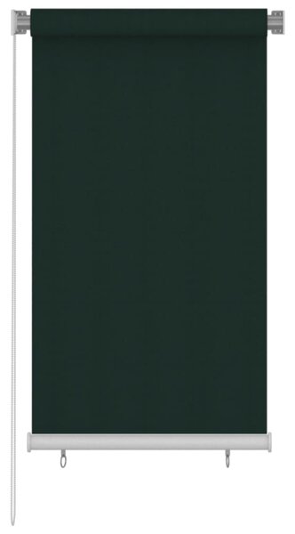 Jaluzea tip rulou de exterior, verde închis, 80x140 cm, HDPE