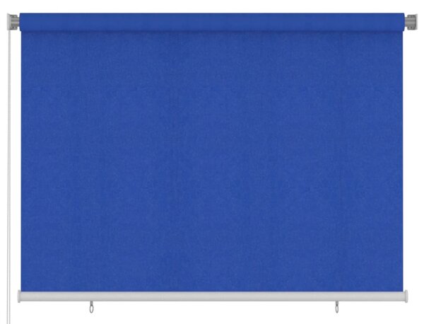 Jaluzea tip rulou de exterior, albastru, 200x140 cm, HDPE