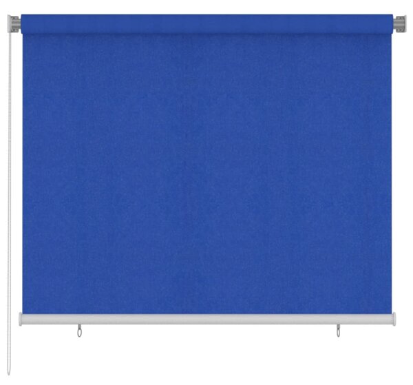 Jaluzea tip rulou de exterior, albastru, 180x140 cm, HDPE