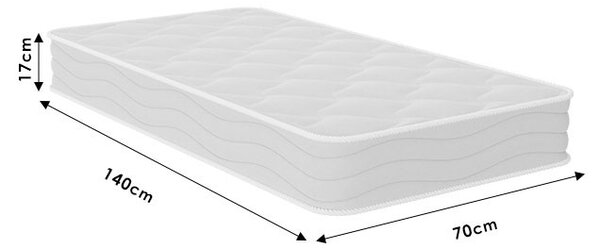 Saltea Natural Baby Chic Strom cu o singura fata 17cm 70x140cm