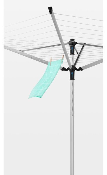 Uscător de rufe argintiu pentru grădină 50 m Lift-o-Matic Advance – Brabantia