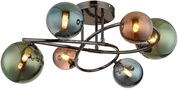 Globo Lighting Riha lampă de tavan 6x3.5 W verde-fumuriu-albastru-gri 56142-6D