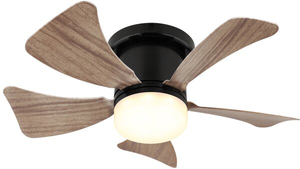 Globo Lighting Hines lampă de tavan 1x9 W negru-lemn 03609H