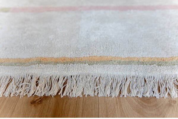 Covor roz/crem lavabil/țesut manual din bumbac 140x200 cm Lanes Vintage Nude – Lorena Canals