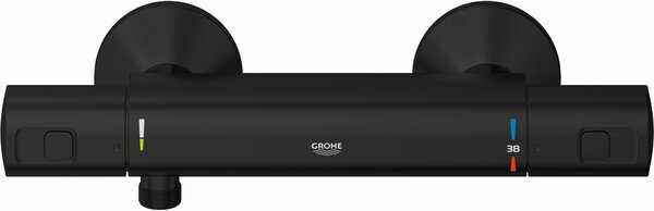 Grohe Precision baterie de duș perete cu termostat negru 345942430