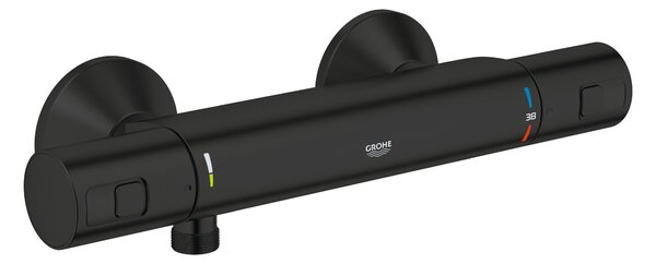 Grohe Precision baterie de duș perete cu termostat negru 345942430
