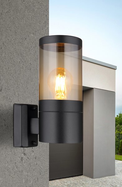 Globo Lighting Xeloo aplica exterior 1x60 W negru-fumuriu 32014BS