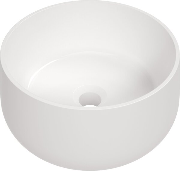 Deante Arnika lavoar 35.3x35.3 cm rotund de blat alb luciu CGN_6U33