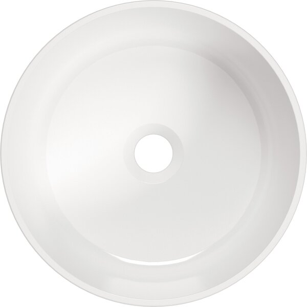 Deante Arnika lavoar 35.3x35.3 cm rotund de blat alb luciu CGN_6U33