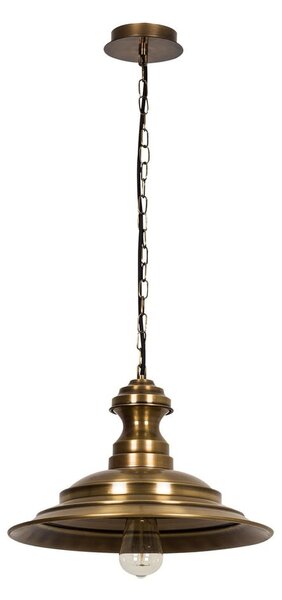 Lustră bronz cu abajur din metal ø 39 cm Obyla – Opviq lights